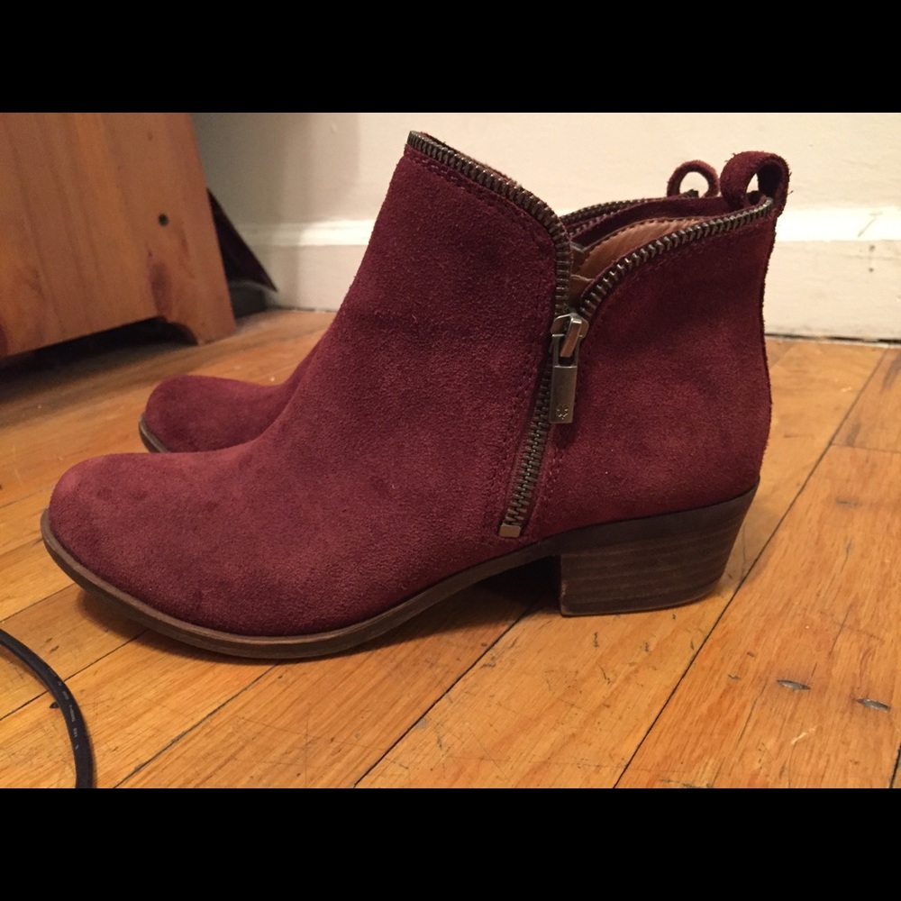 Lucky Maroon Suede Bartalino Bootie